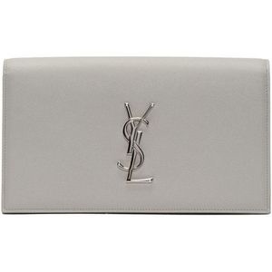Ysl grey clutch